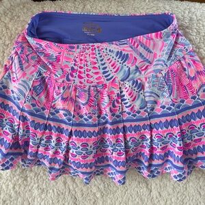 Lilly Pulitzer Vibrant Pink and Blue Mini Skort
